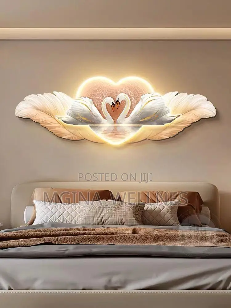 Feather Wall Clock (Saa Za Ukutani 30*80 Cm)