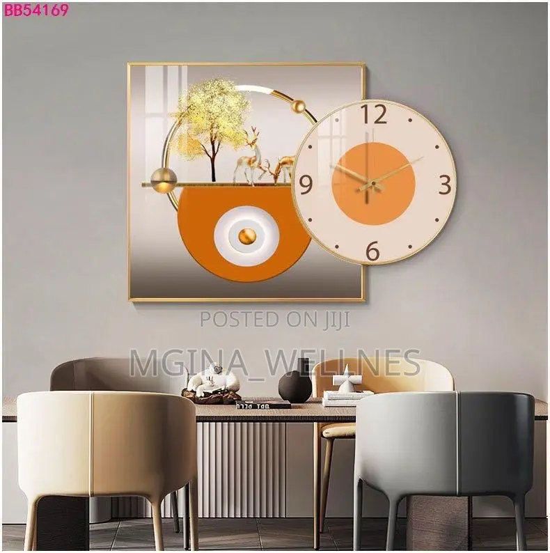Feather Wall Clock (Saa Za Ukutani 30*80 Cm)
