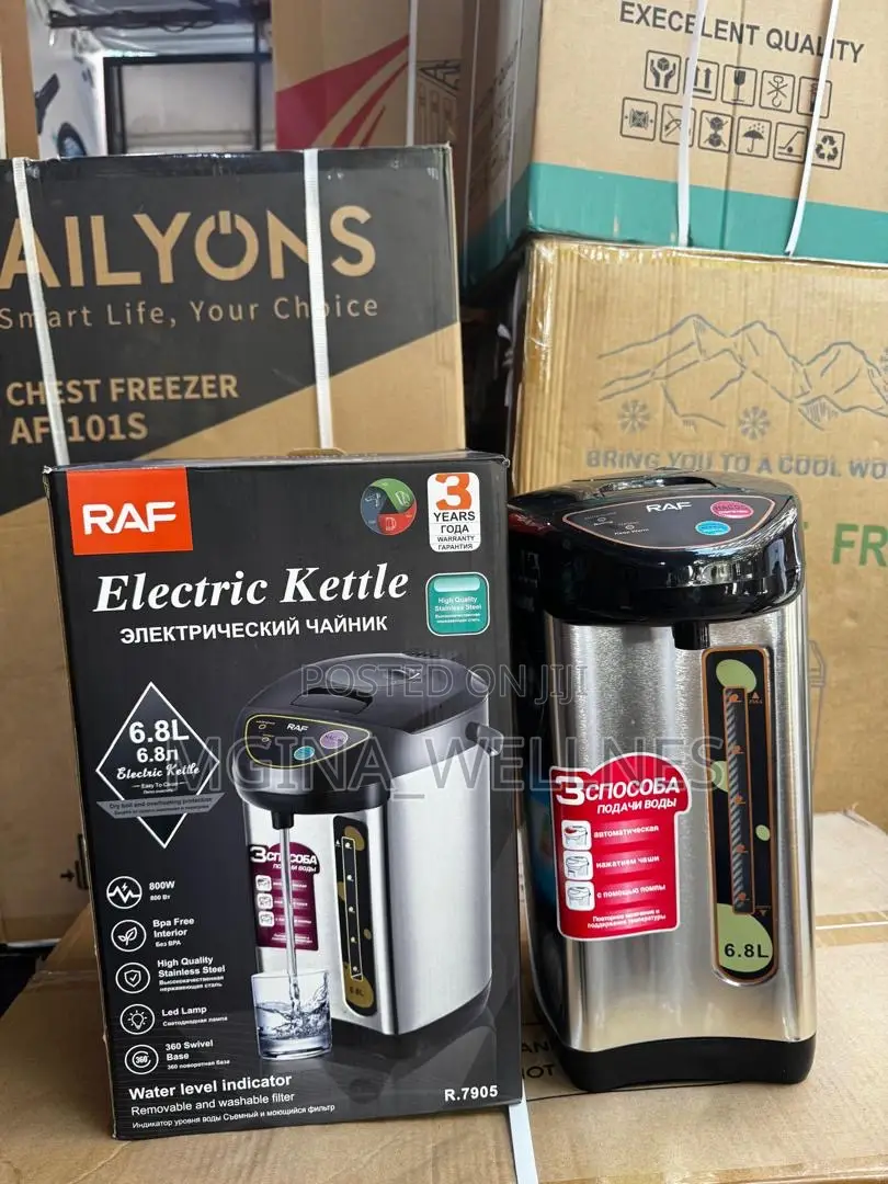 RAF Electric Kettle With a 6.8L Capacity.