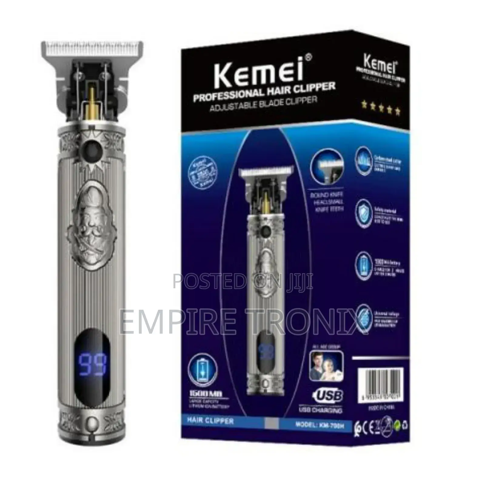 Kemei Rechargeable Professional Hair Clipper KM-700H
