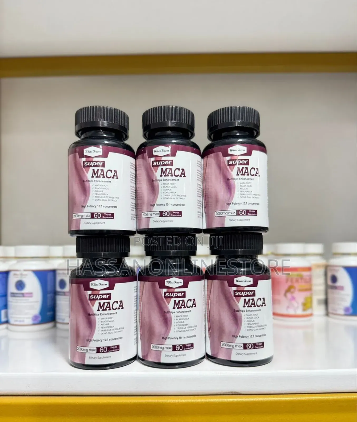 Wins Town Super Maca Hip Butt Enhancing Capsules 60