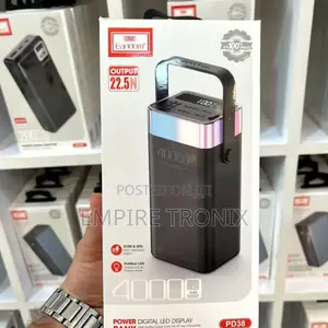 Earldom ET-PD38 Power Bank 40000mah, Black