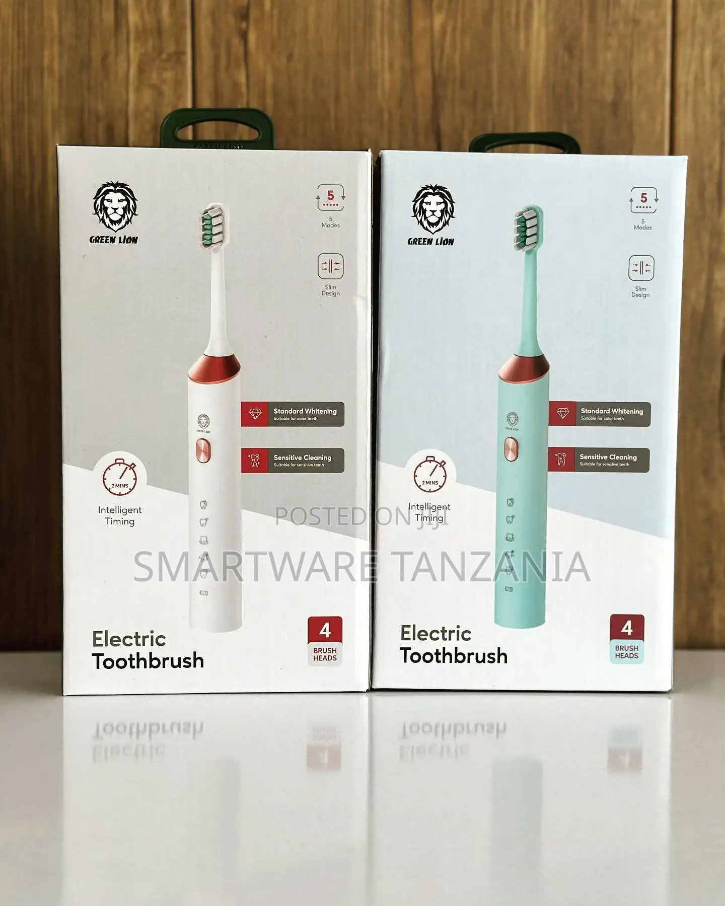 Electric Toothbrush, 5 Modes, Charging Cable, 4 Brush Heads