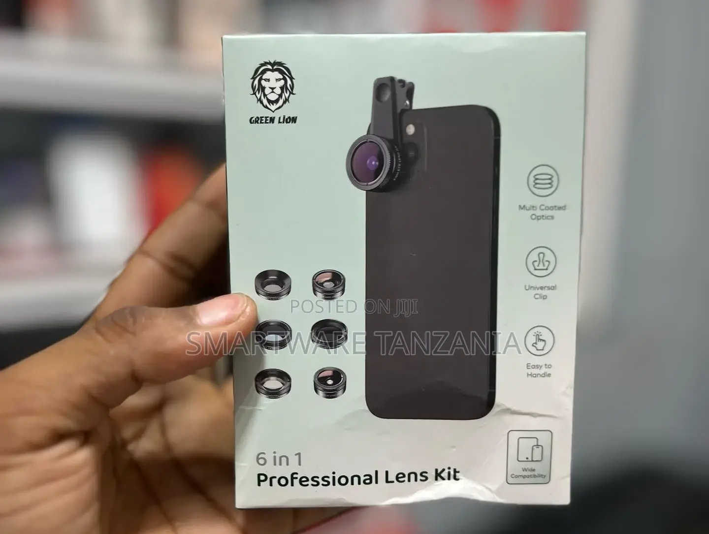 6 In 1 Phone Camera Lens Kit -0.63x Wide Angle Lens 15x