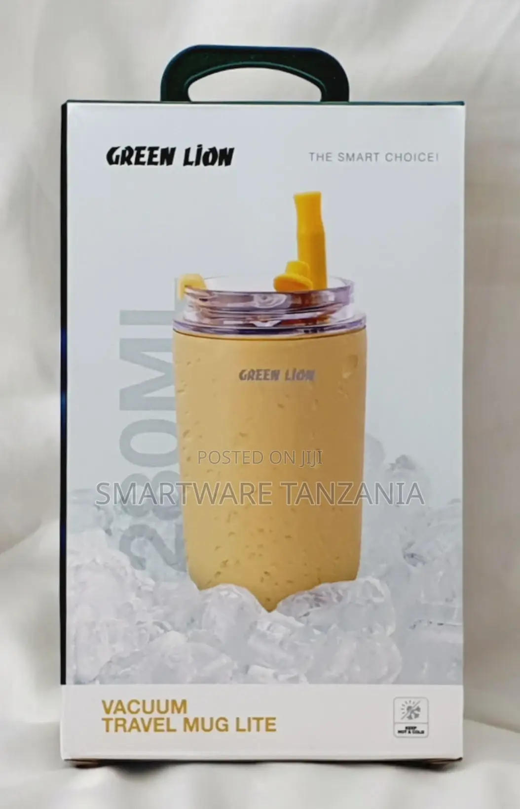 Green Lion Vacuum Travel Mug Lite 280ml Stainless Steel Body