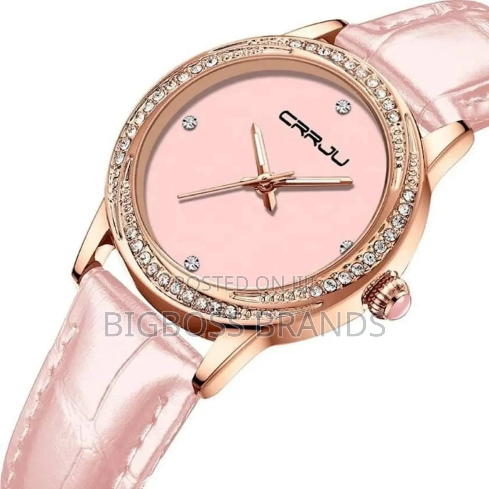 Crrju Ladies Watches Leather Strap