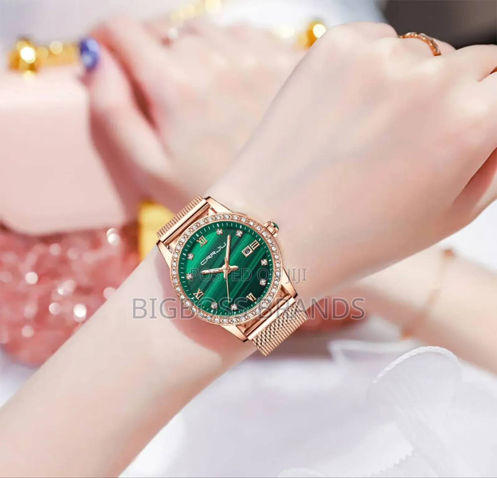 Crrju Ladies Watch Stainless Steel Strap