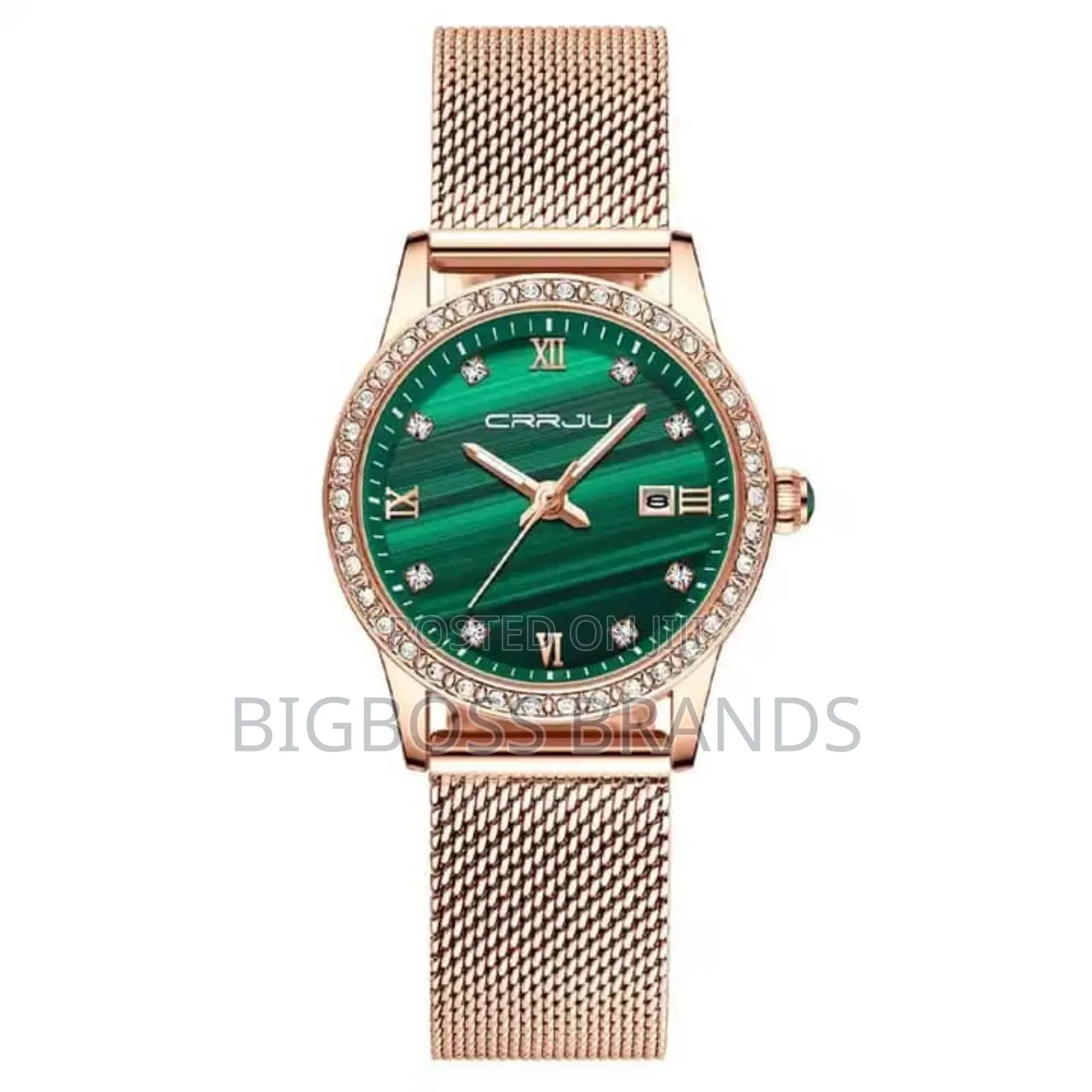 Crrju Ladies Watch Stainless Steel Strap