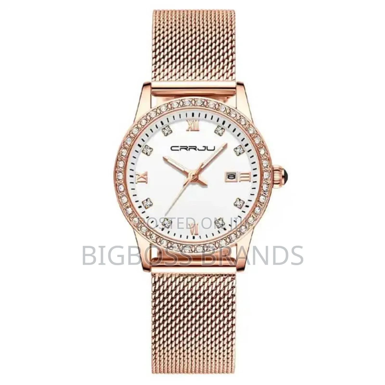 Crrju Ladies Watch Stainless Steel Strap