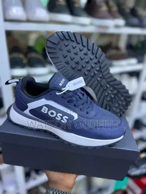 Sneakers Mpya Za Ngozi Za Boss