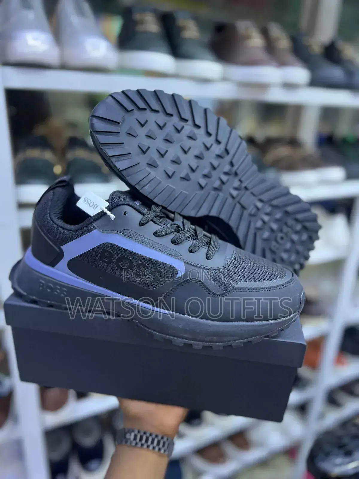 Sneakers Mpya Za Ngozi Za Boss