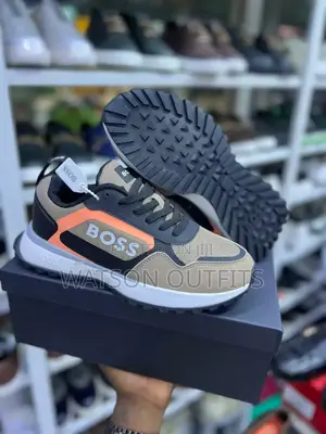 Sneakers Mpya Za Ngozi Za Boss