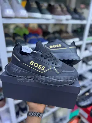 Sneakers Mpya Za Ngozi Za Boss