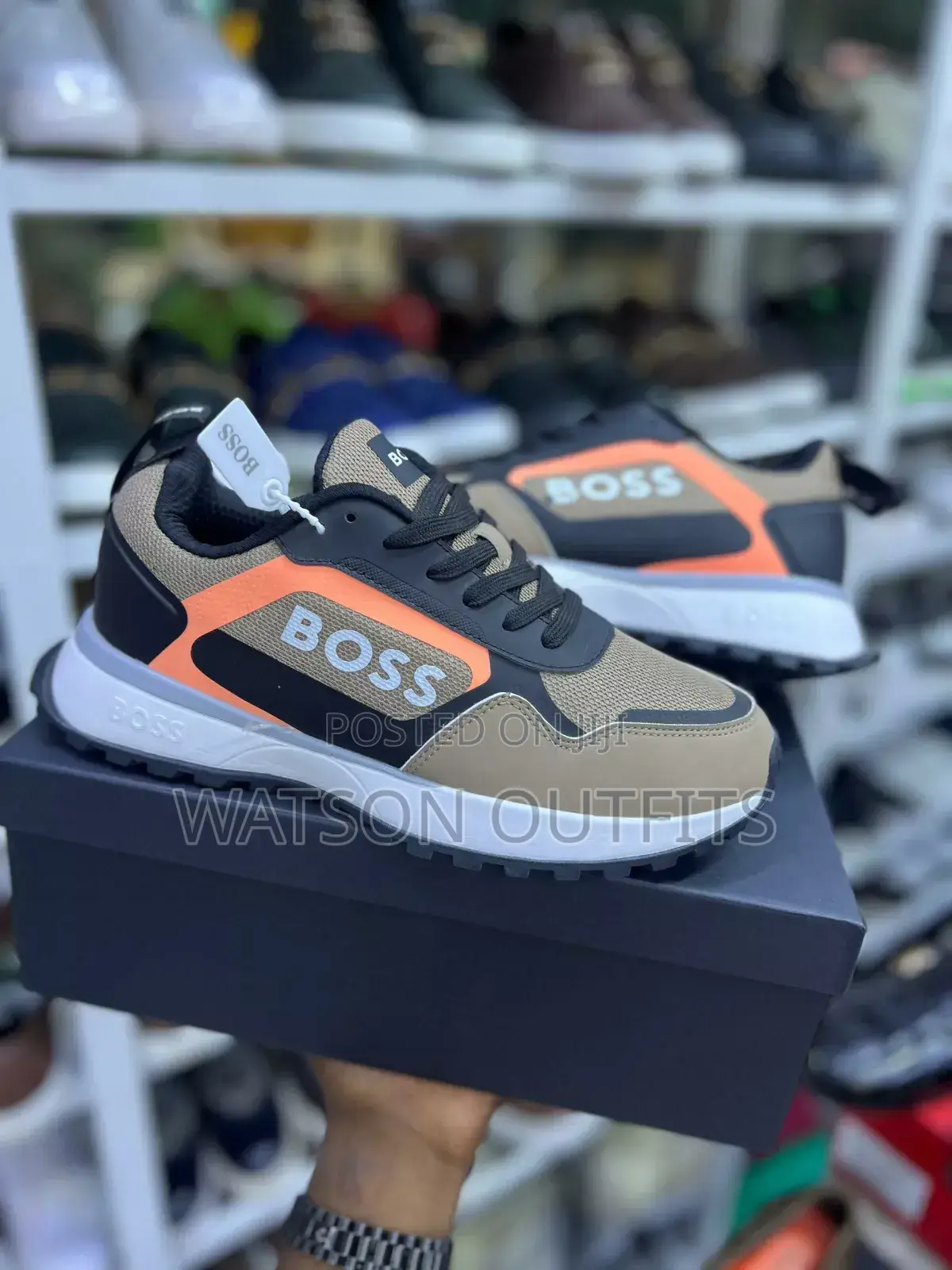 Sneakers Mpya Za Ngozi Za Boss