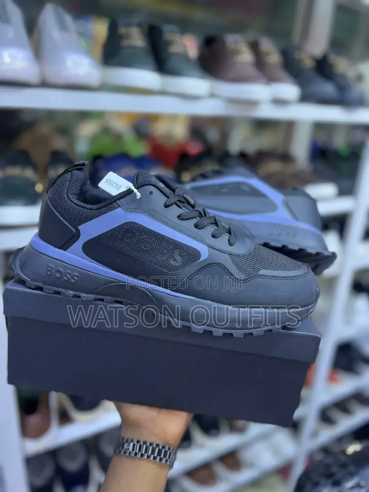 Sneakers Mpya Za Ngozi Za Boss