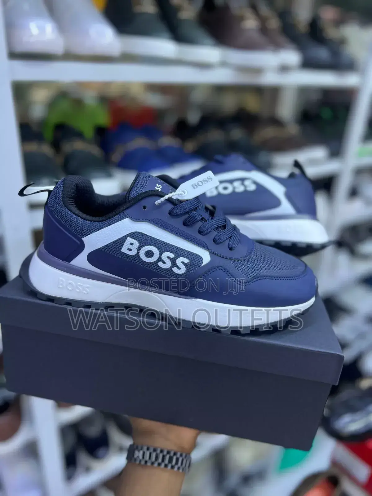 Sneakers Mpya Za Ngozi Za Boss