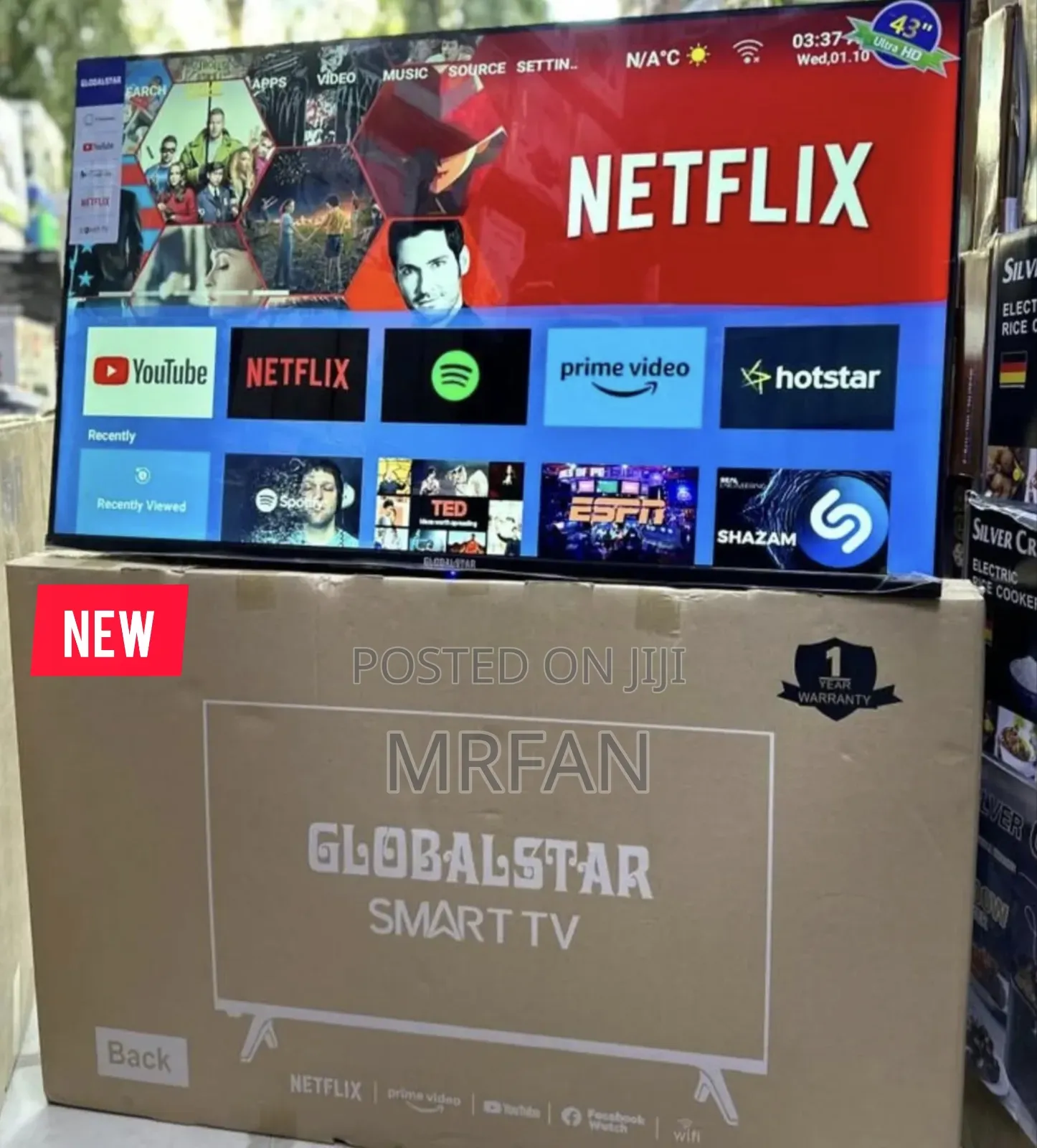Globalstar Smart UHD Tv 55 Inch Ll