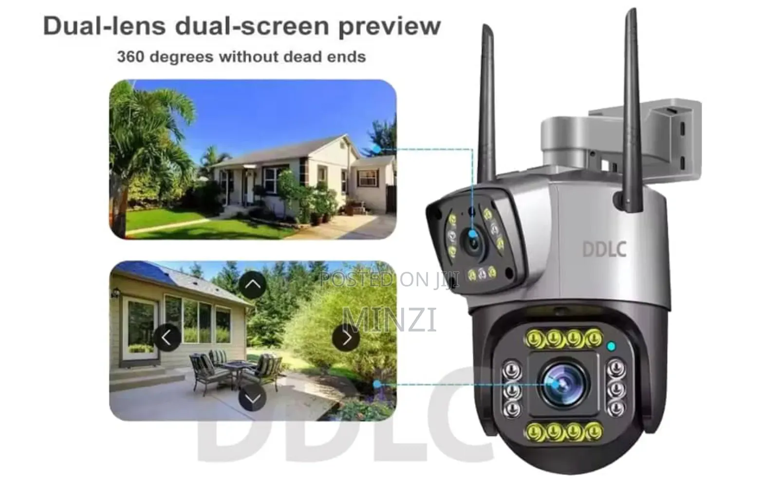 Double Lens Security Camera