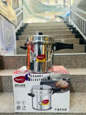 *Pigeon Deluxe.Aluminium Pressure Cooer 12L Inaokoa Muda
