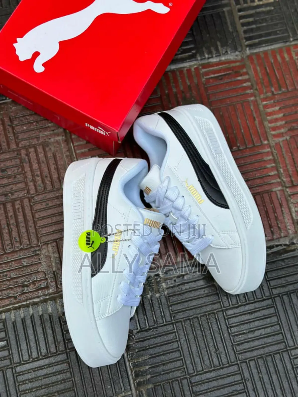 Men's Sneakers Puma White Pure Leather