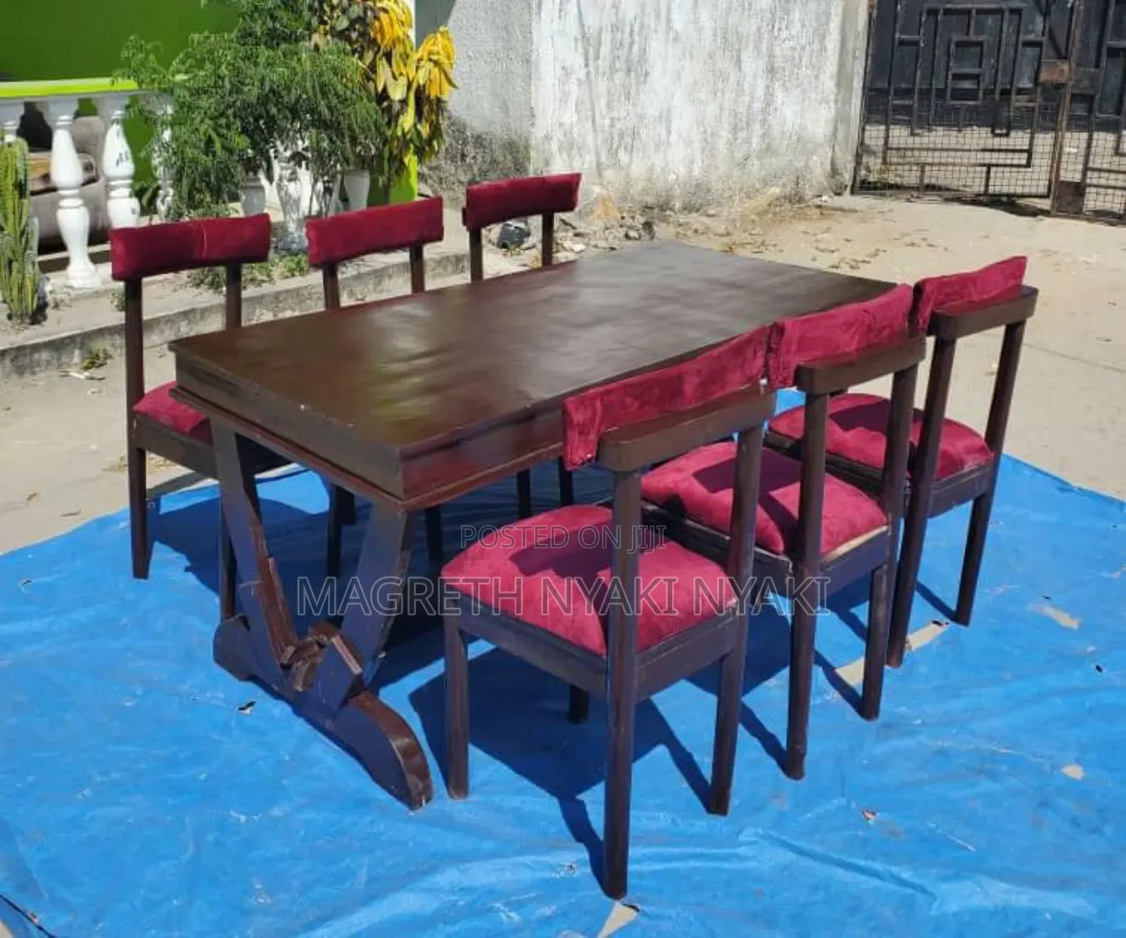 Dinning Table Ya Kisasa Viti Sita
