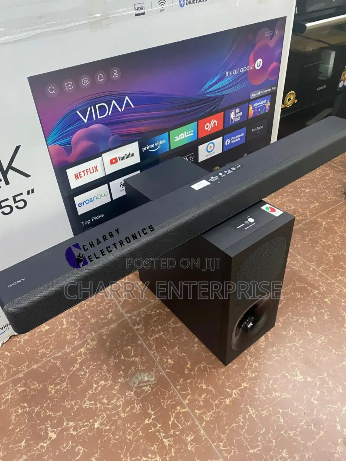 sony Soundbar
 Model: HT-G700
 Watts 400
 Wireless