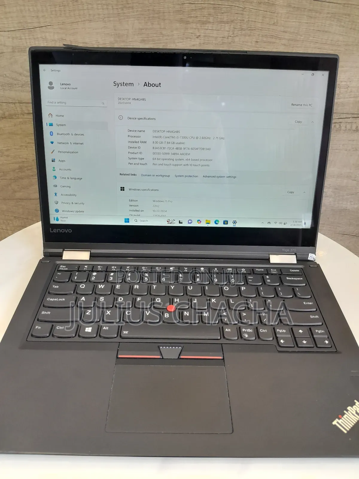 Laptop Lenovo ThinkPad Yoga 370 8GB Intel Core I5 SSD 256GB