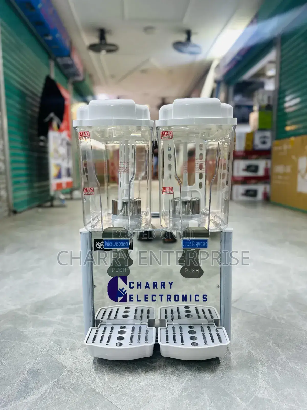 Commercial Durable PMC Juice Dispenser 8L Each 2 Chamber