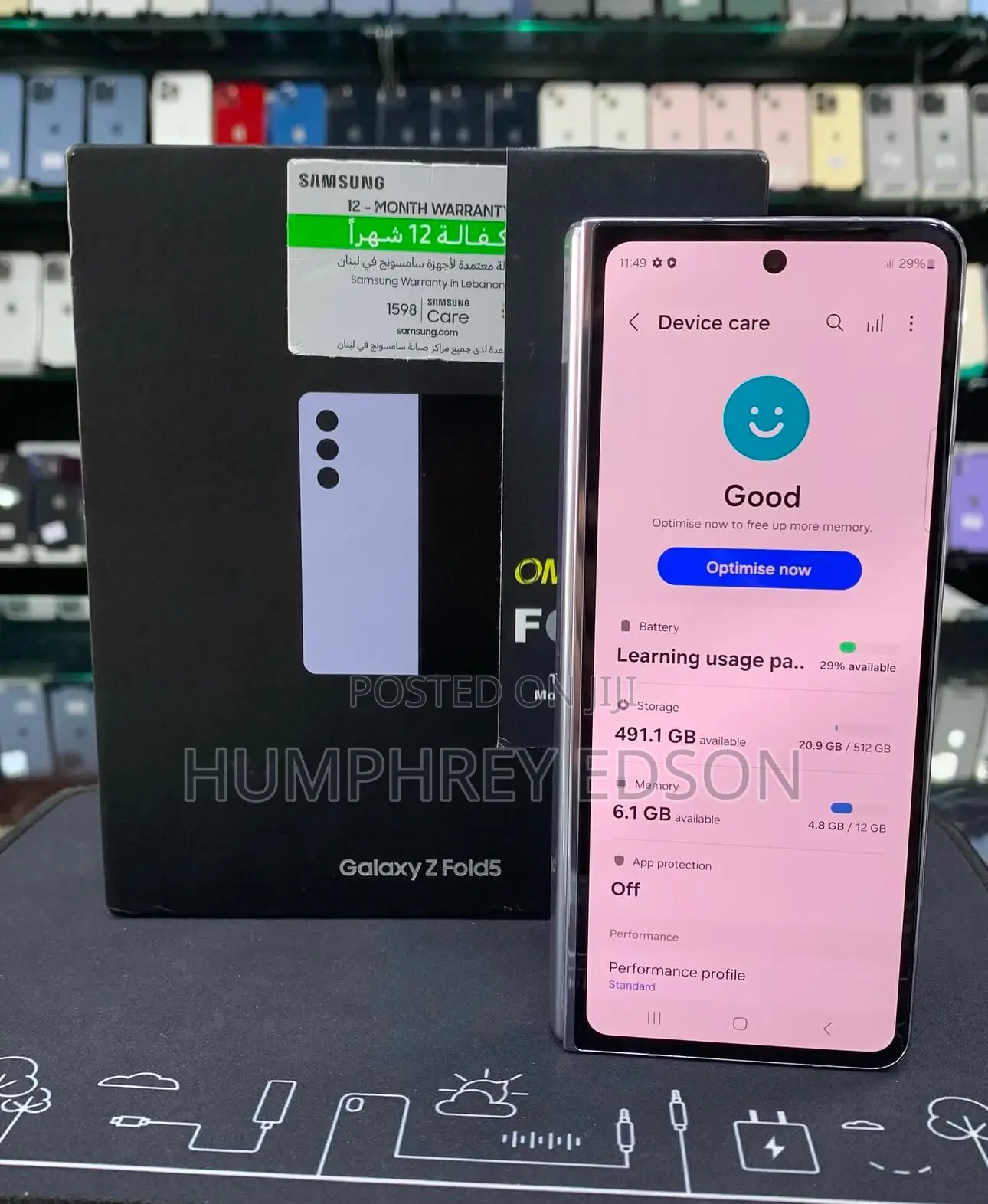 New Samsung Galaxy Z Fold 5 256 GB White