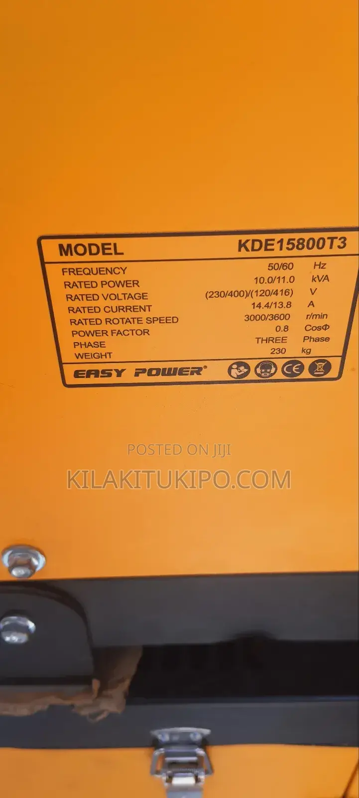 Kde15800t3 Easy Power Silent Generator 11kva