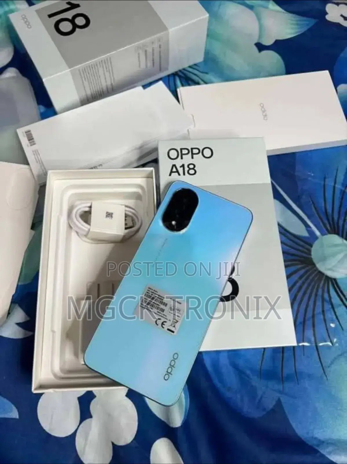 New Oppo A18 128 GB Blue