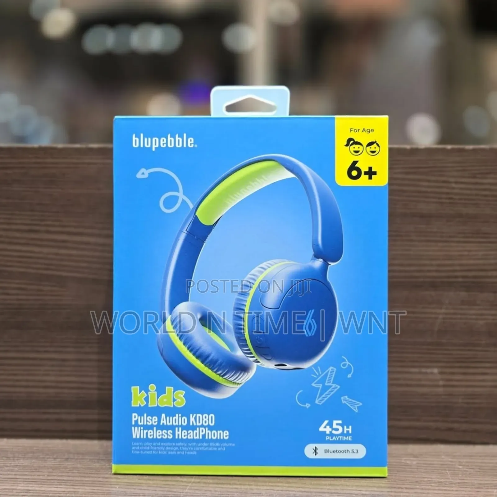 Bluepebble KD80 Kids Wireless Headphones Blue