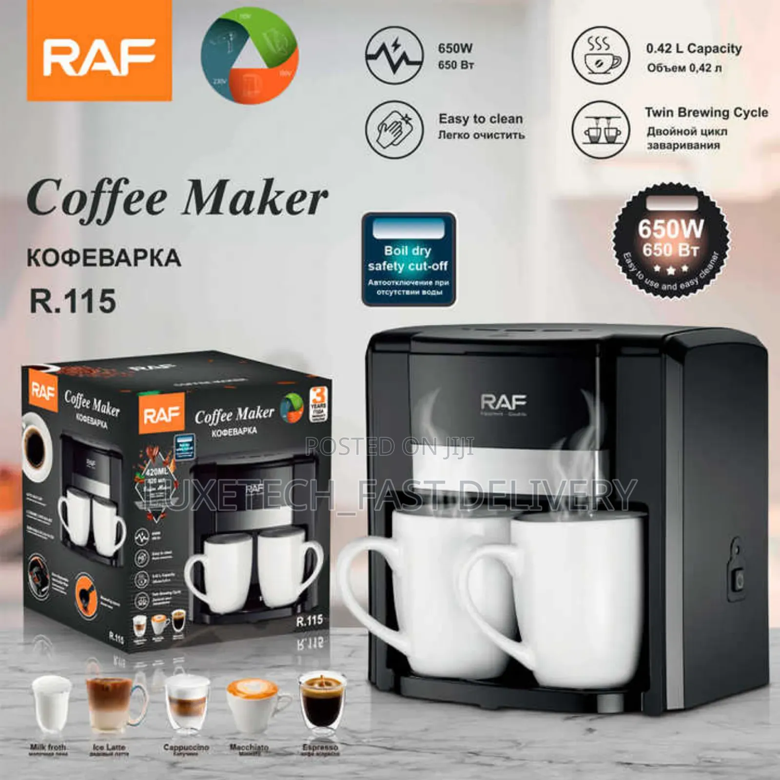 Raf Smart Twin Brewing Cycle Coffee Maker