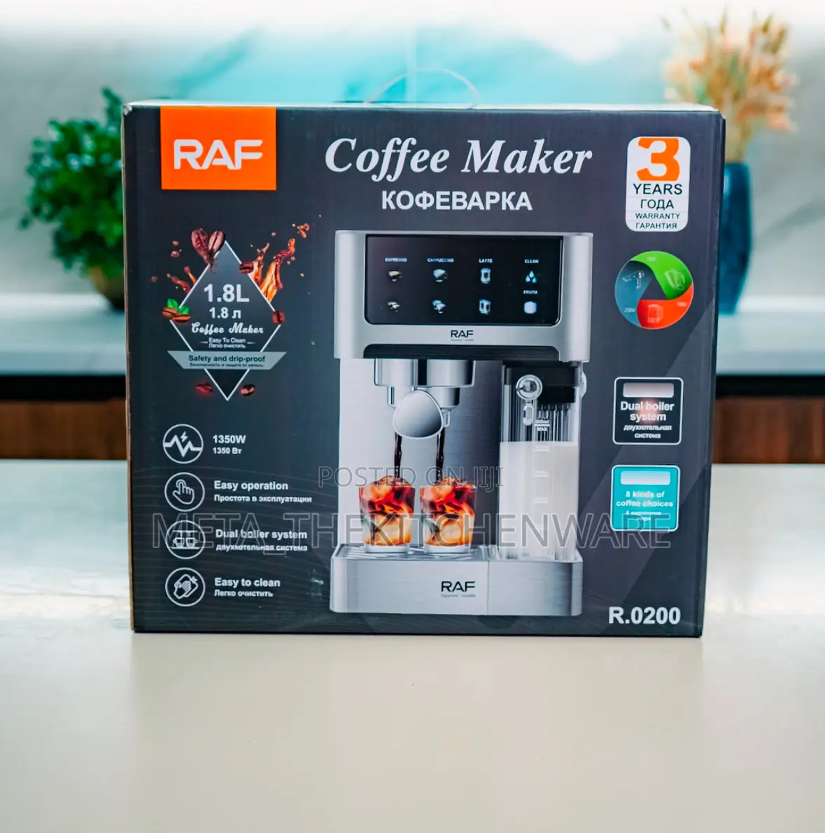 Raf Multifunction Expressio Coffee Maker 1.8L
