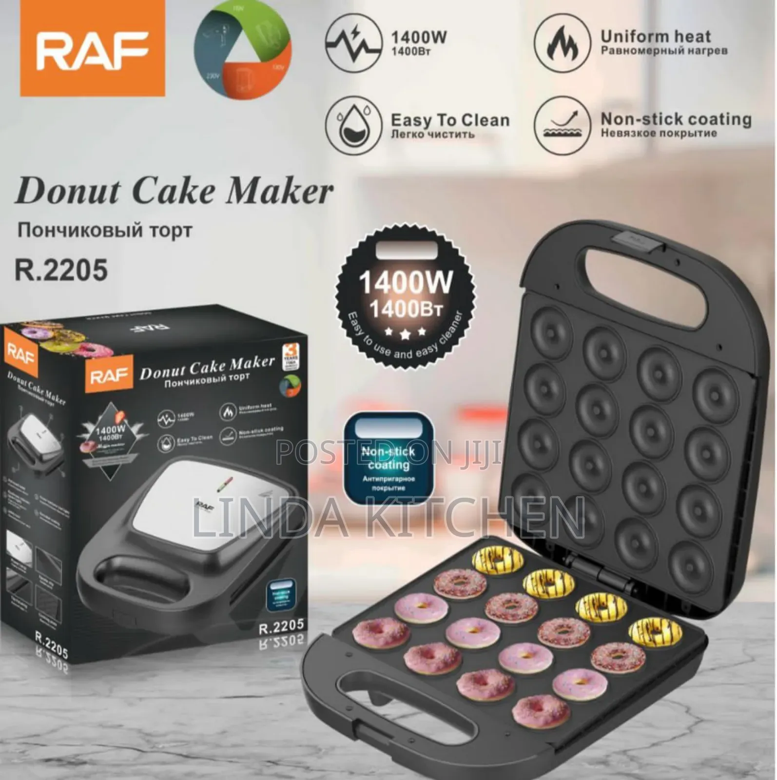 Raf Donut Cake Maker 16holes
