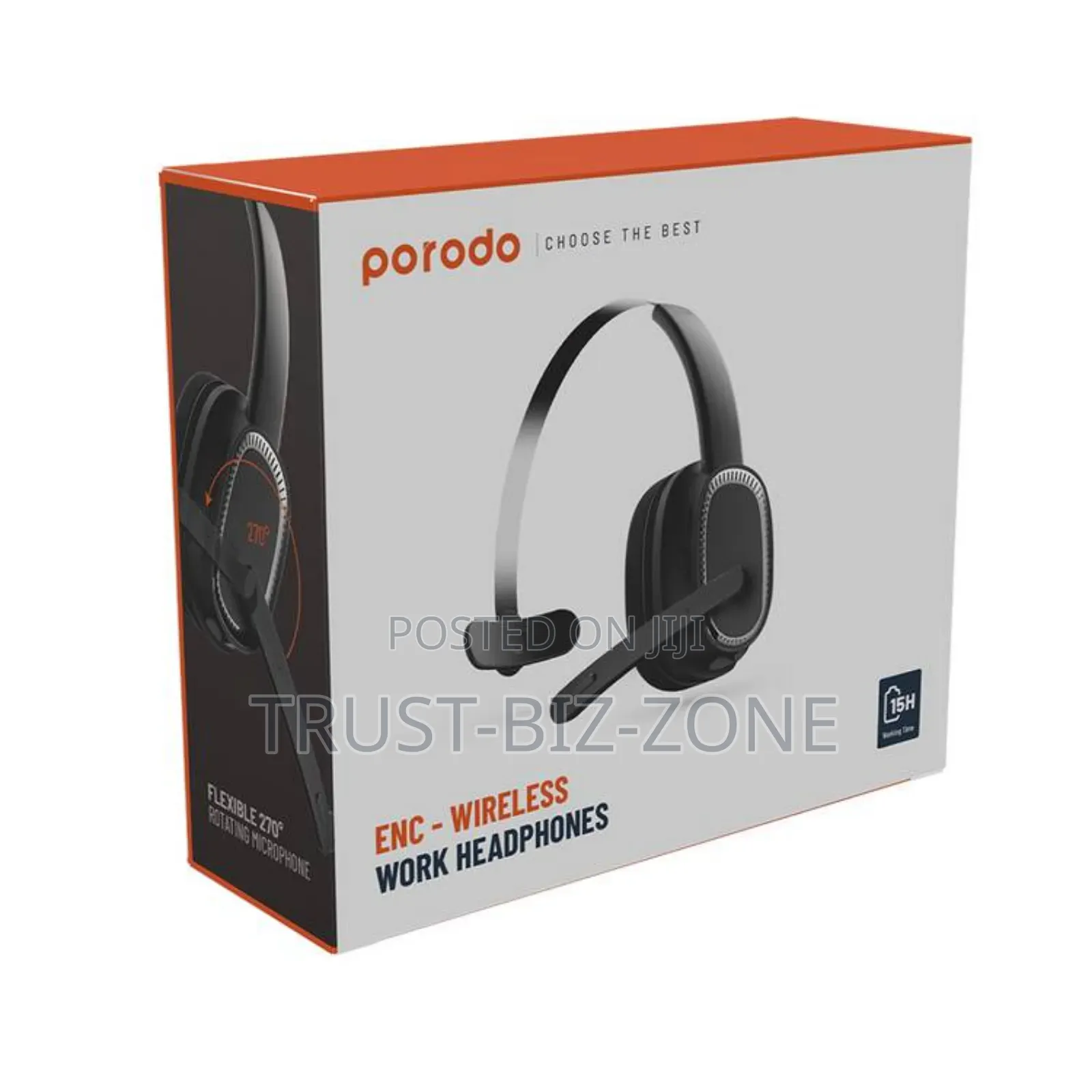 Porodo ENC Wireless Work Headphone With External Microphone