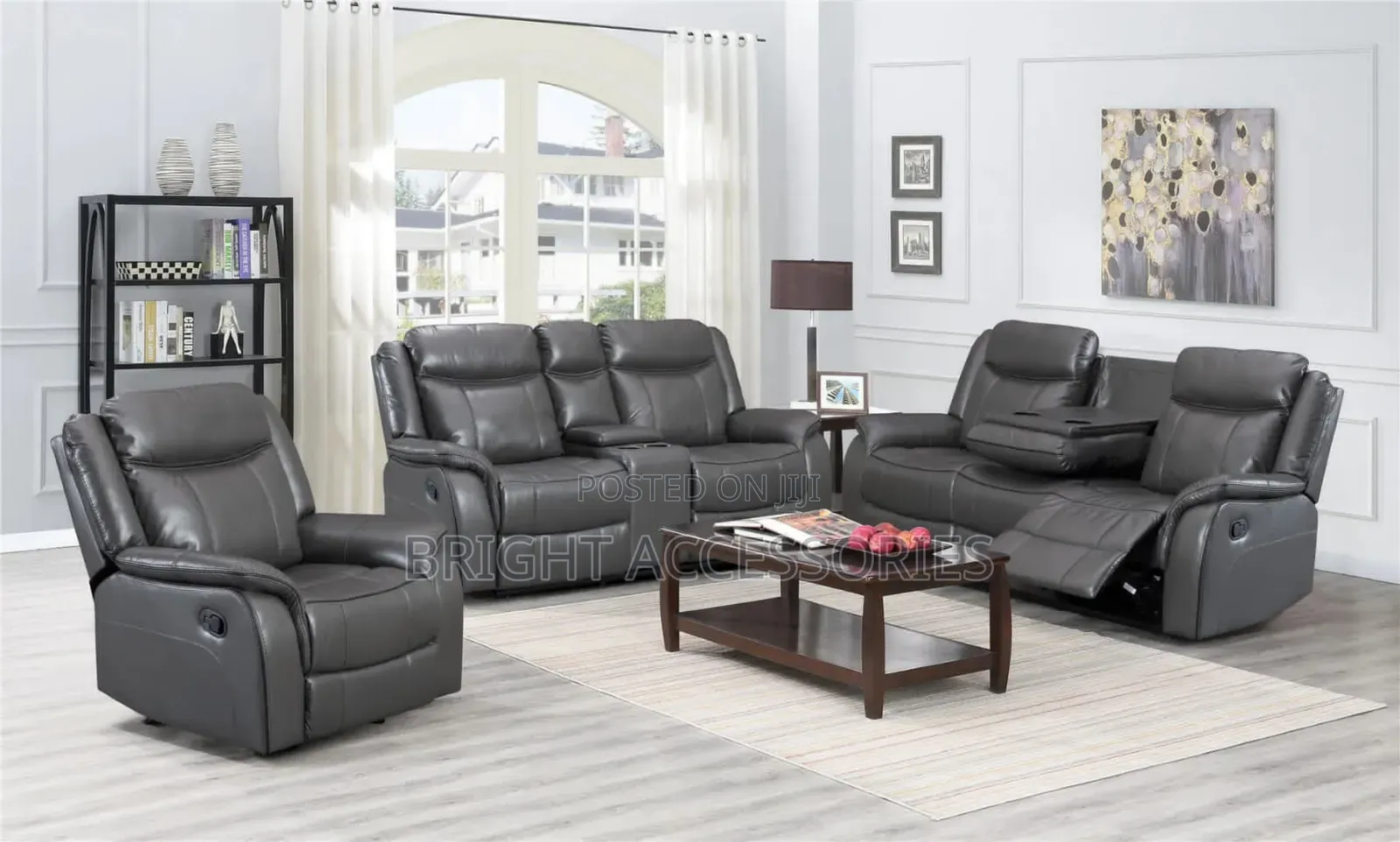 Leather Sofa Set