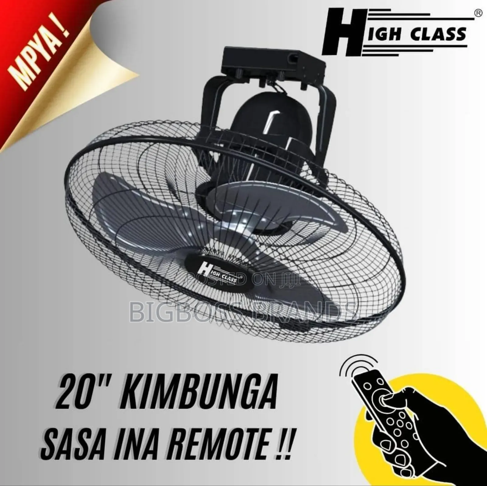 High Class Kimbunga Remote Fan Size 20