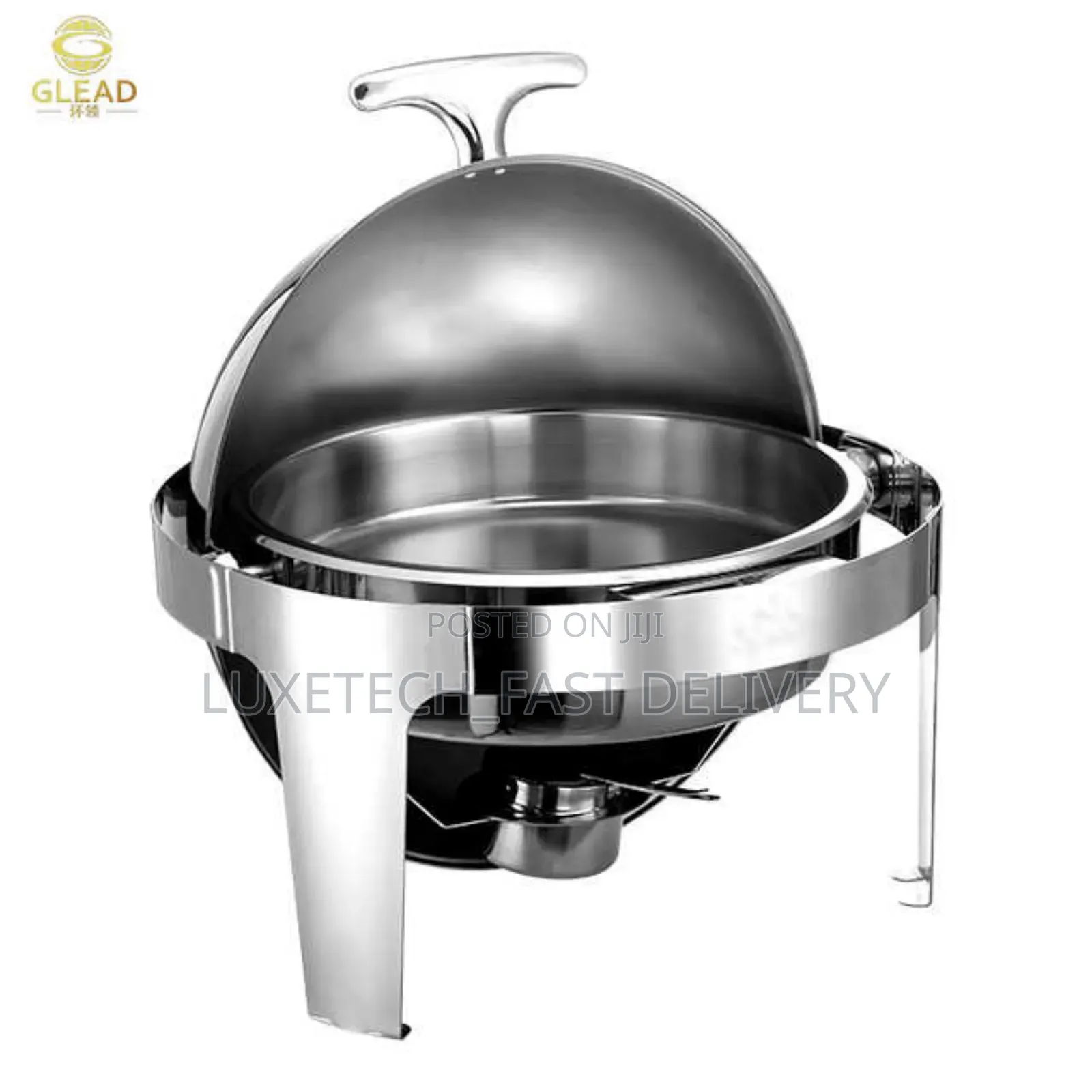 Buffet Stainless Steel Round Roll Top Chafer Chafing Dish 6L