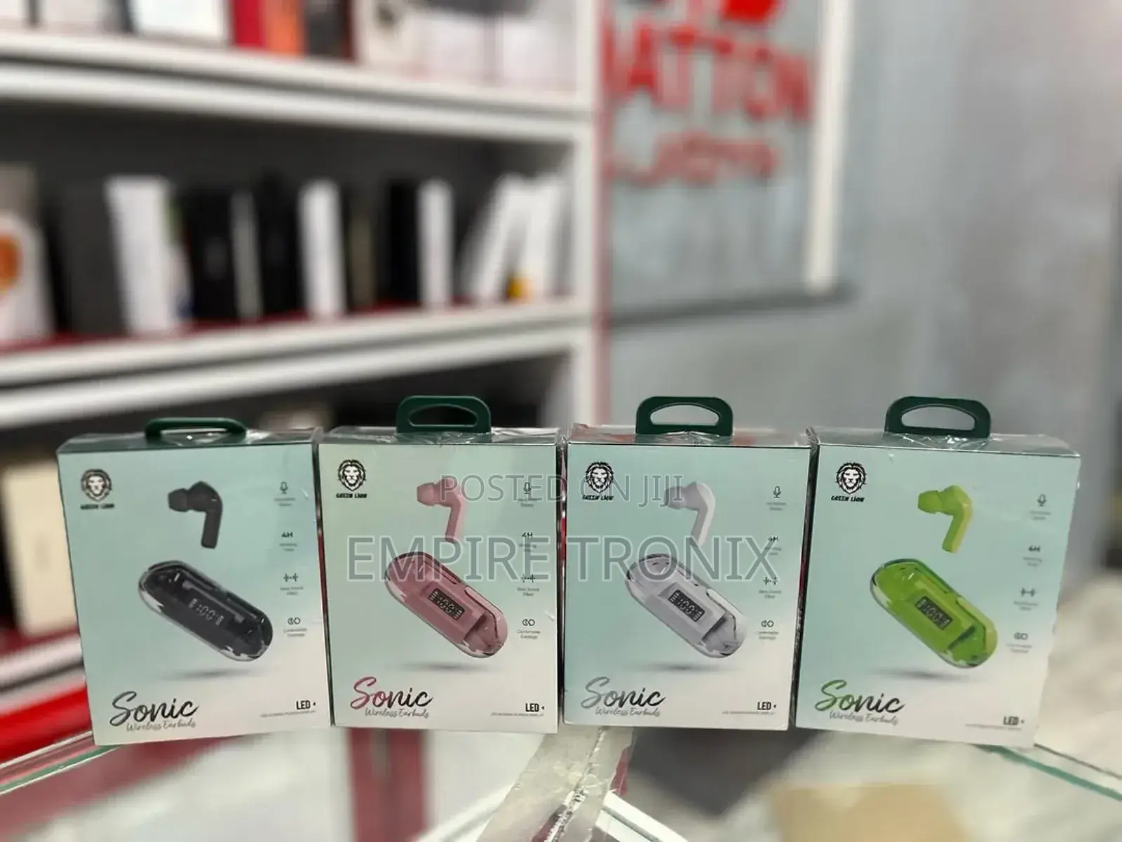 Green Lion Sonic Wireless Earbuds - 4 Hours Playback