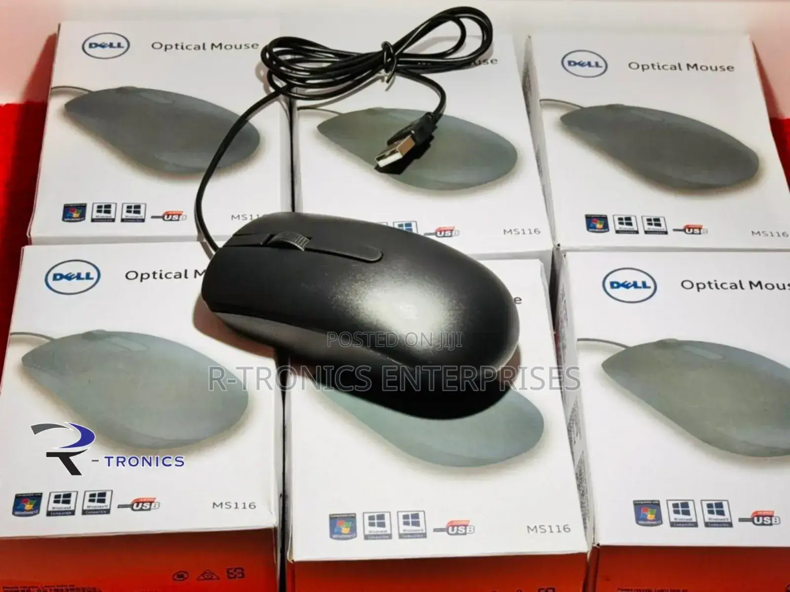 Dell Ms116-Bk USB Mouse -Black