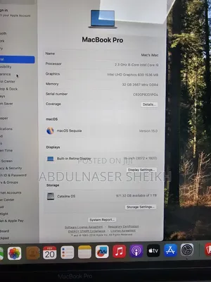 Laptop Apple MacBook Pro 2019 32GB Intel Core I9 SSD 1T