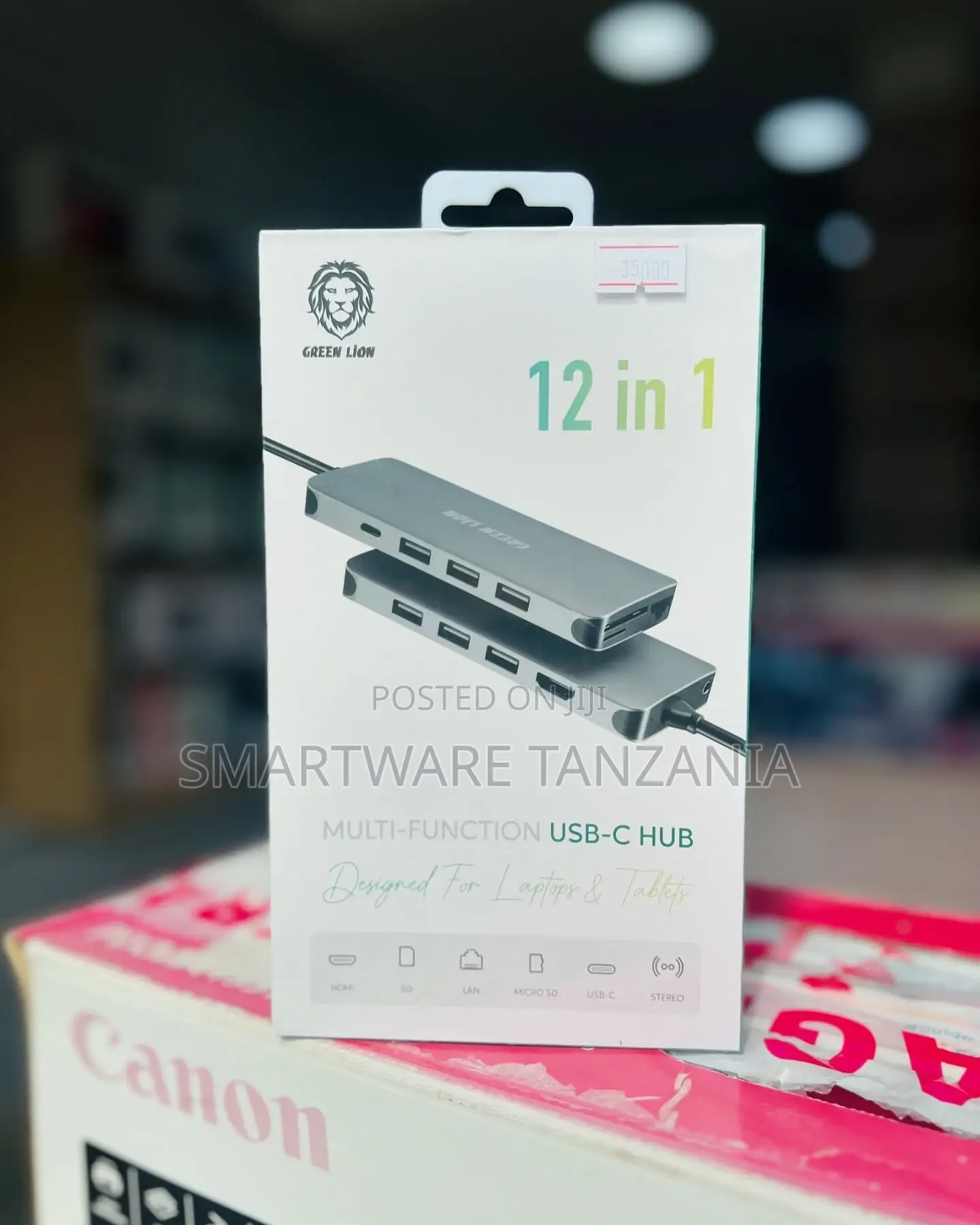 12 In 1 Usb-c Hub Adapter ( Dual Hdmi/Dp/4 Usb Ports)
