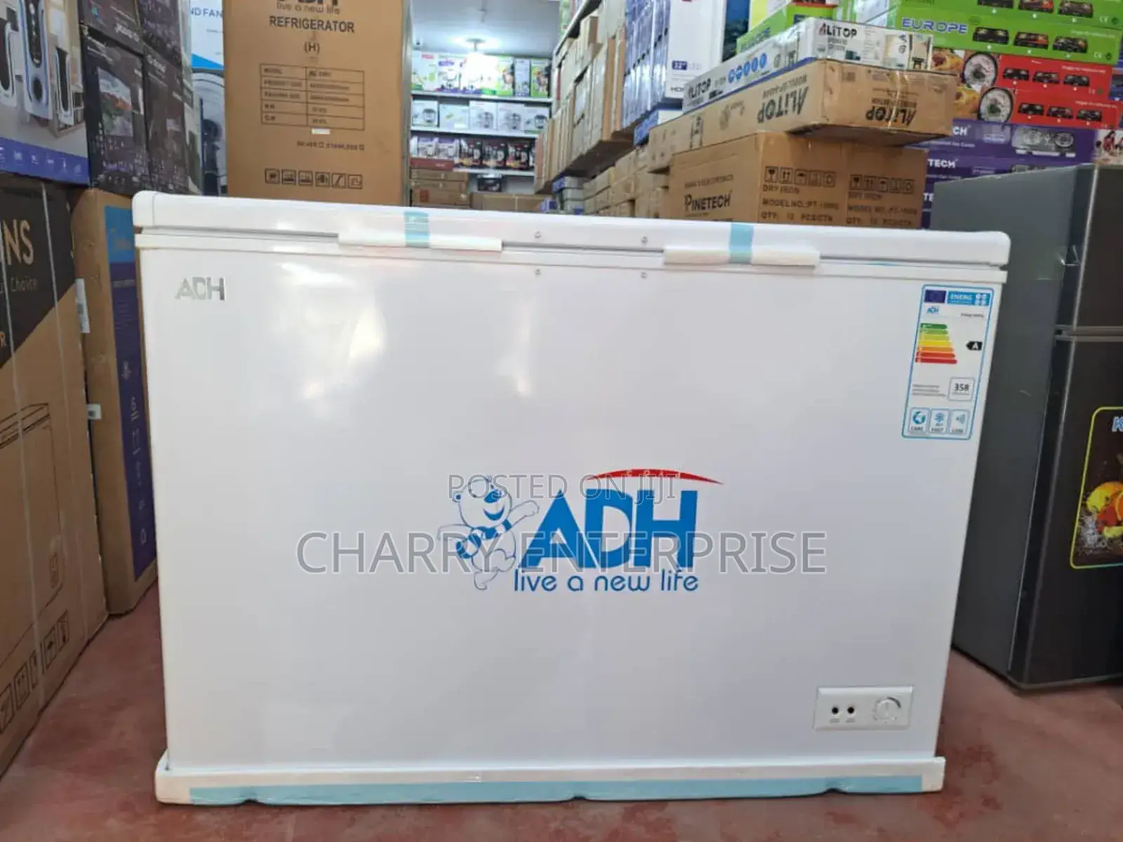 ADH Chest Freezer With Sliding Glass on Top LITRE 350