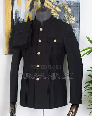 Black Kaunda Suit