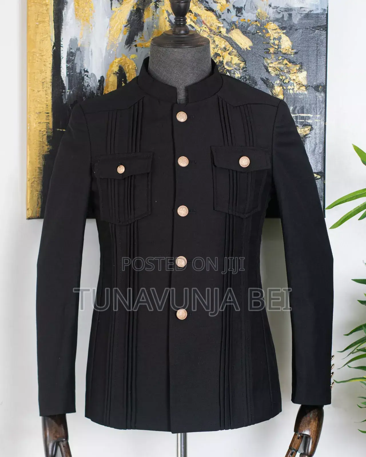Black Kaunda Suit