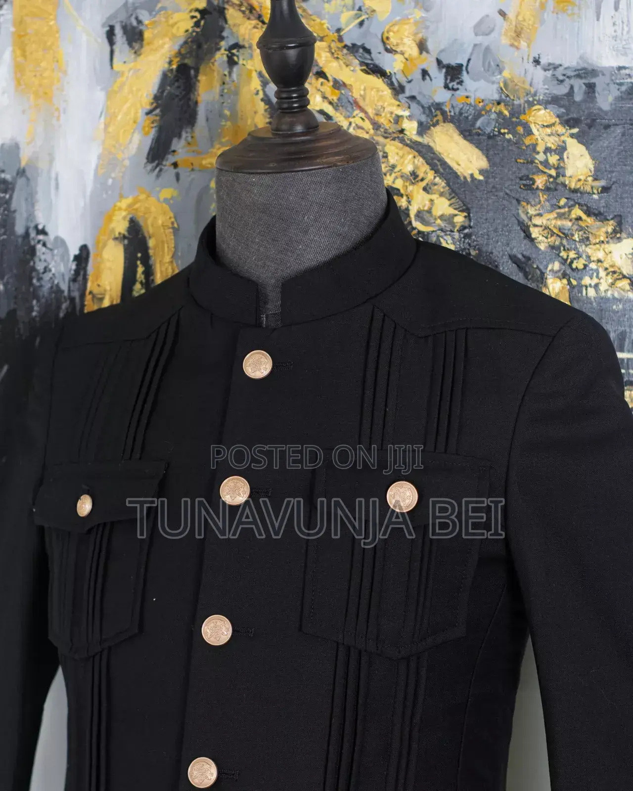 Black Kaunda Suit