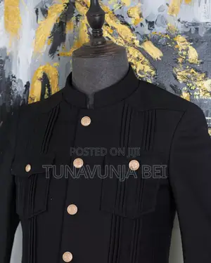 Black Kaunda Suit