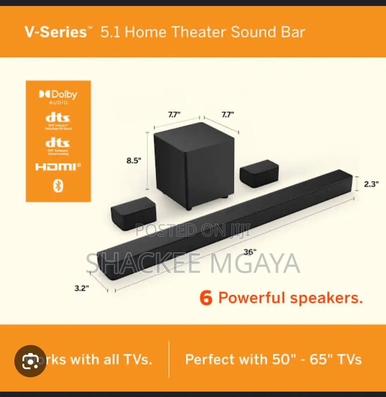 Vizio Wireless Sound Bar M 51a-H6