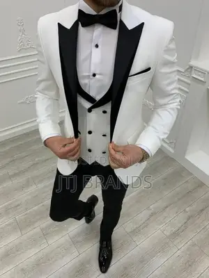 New White Wedding Suit